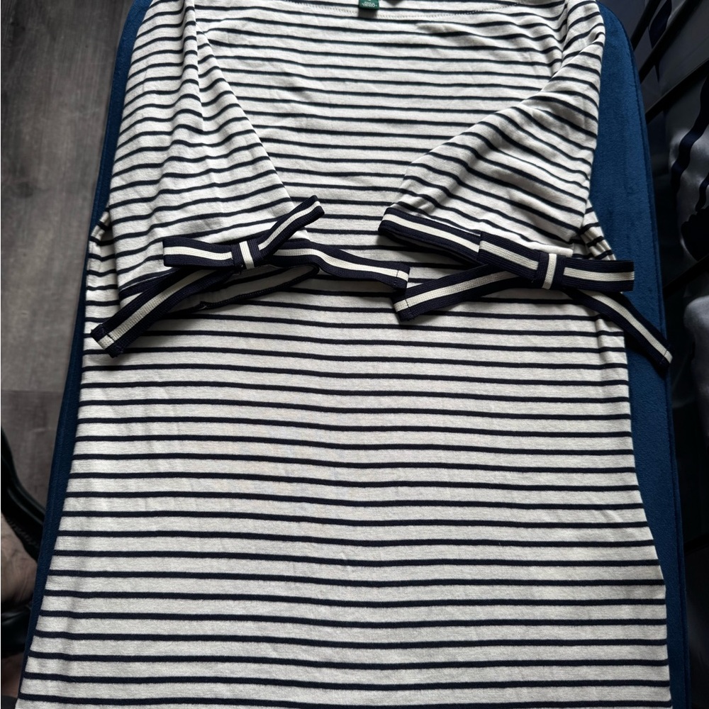 Ralph Lauren Navy and Cream Striped t-shirt